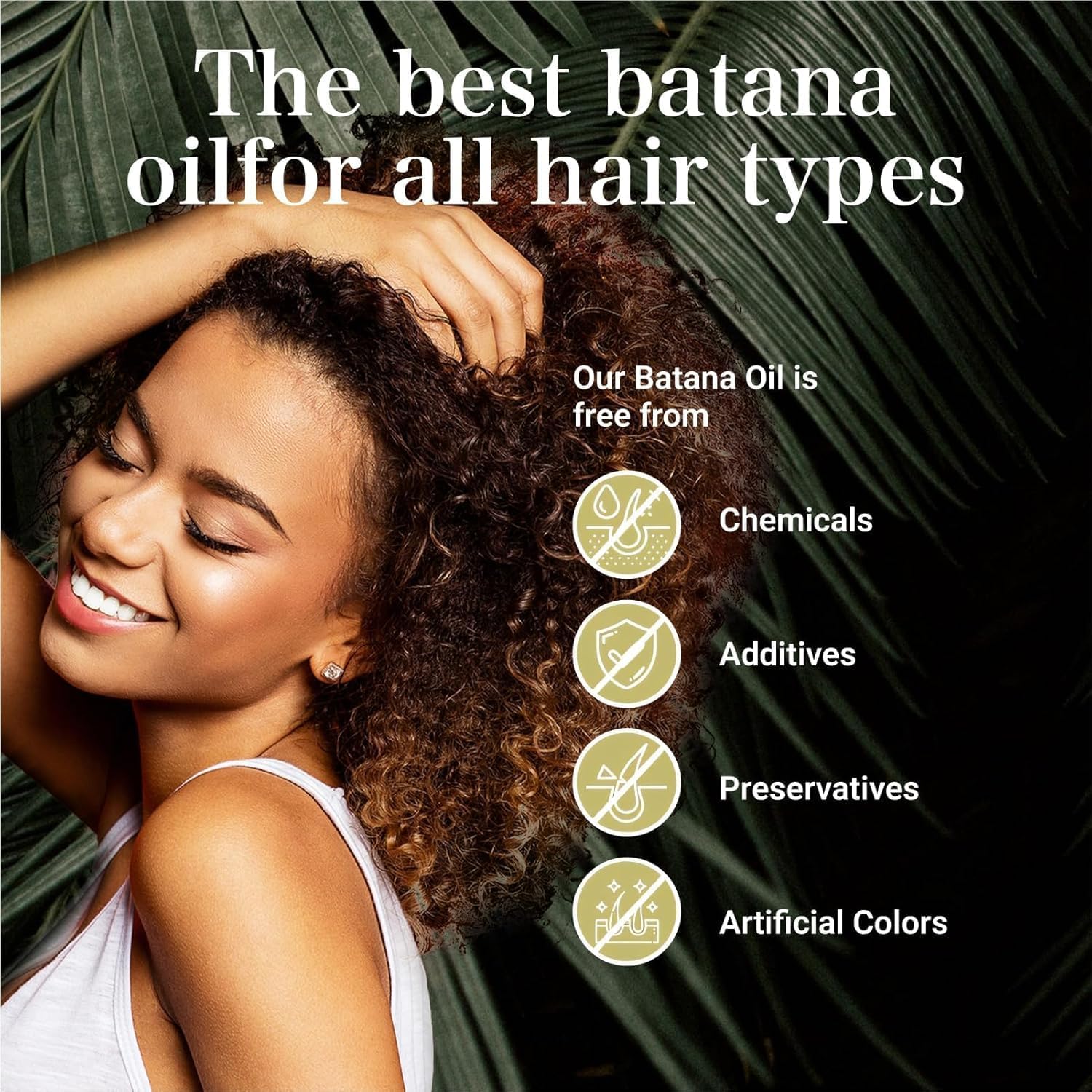 Batana Oil for Hair,Hair Oil with Rosemary for Hair Growth - 100% Organic Batana Oil ,Healthy Hair, Make Hair Longer Fuller Thicker, Organic Batana Oil with Rosemary,Organic Rosemary Oil Vitamin E Nourish Scalp,for All Hair Types