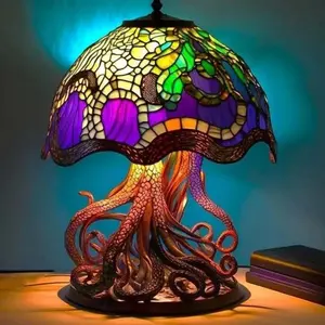 LED Night Light Glowing Mushroom Series Home Decoration Resin Figurine Artistic Sculpture for Living Room Bedroom  Home Ornament