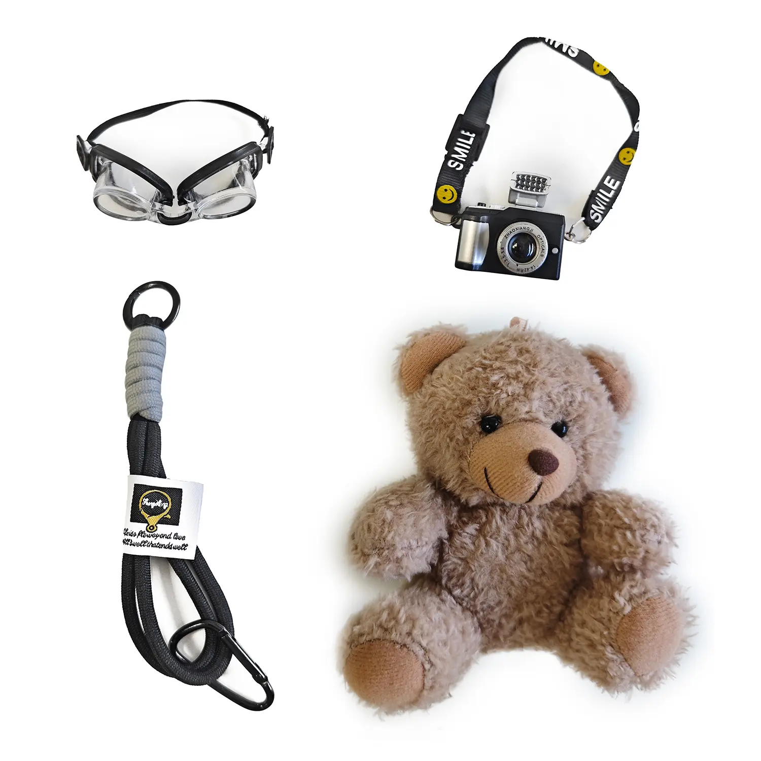 Fluffy Soft Teddy Bear Keychain - Aesthetic Cute Keychain Accessory, Plush Bag Charm for Handbag & Keys, Thoughtful Gift for Girlfriend, Aesthetic Keychain