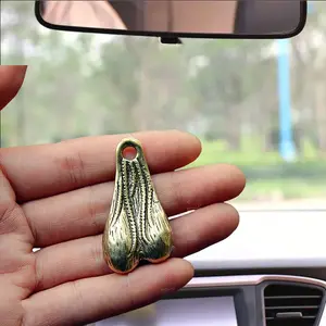 Solid Copper Egg Ornament, Fun Hanging Decoration, Christmas Tree Decor, Party Decor, Metal Made, No Power Needed, Perfect for Car and Home Decor