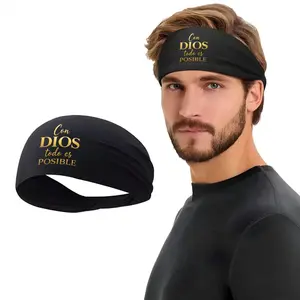 1pc Bible God Letter Print Headscarf, Unisex Streetwear Accessory, Ideal for Daily Wear and Gifts, Fashionable Hair Scarf
