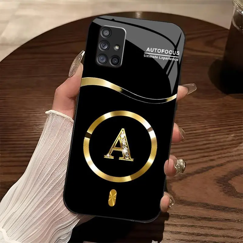 Suitable for [Galaxy A71 5g] high-end MagSafe phone case🥰，Choose from any of the 26 letters， Features a premium, minimalist design; drop-resistant and fingerprint-proof. YM99
