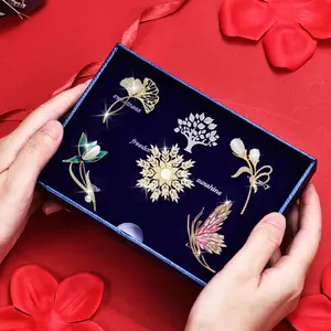 Delicate Butterfly Brooches Set of 7 Premium Floral Pins for Blazer Dress Scarf Stylish Gift for Women Birthday Anniversary