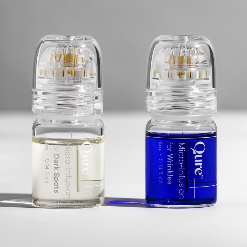 Qure Micro-Infusion System: Facial Serum for All Skin Types - 2 Months Mixed (For Wrinkles + Dark Spots)