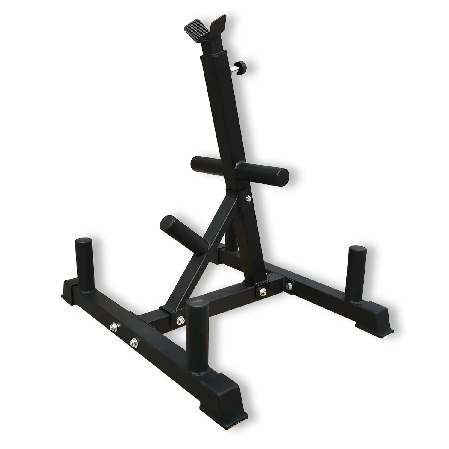 Viking Press Landmine Handle for 2-Inch Olympic Barbell - 7 Plate Slots Solid Steel T-Bar Row Attachment, Home Workout Strength Training Functional Training Equipment, Olympic Fit, Sturdy Base