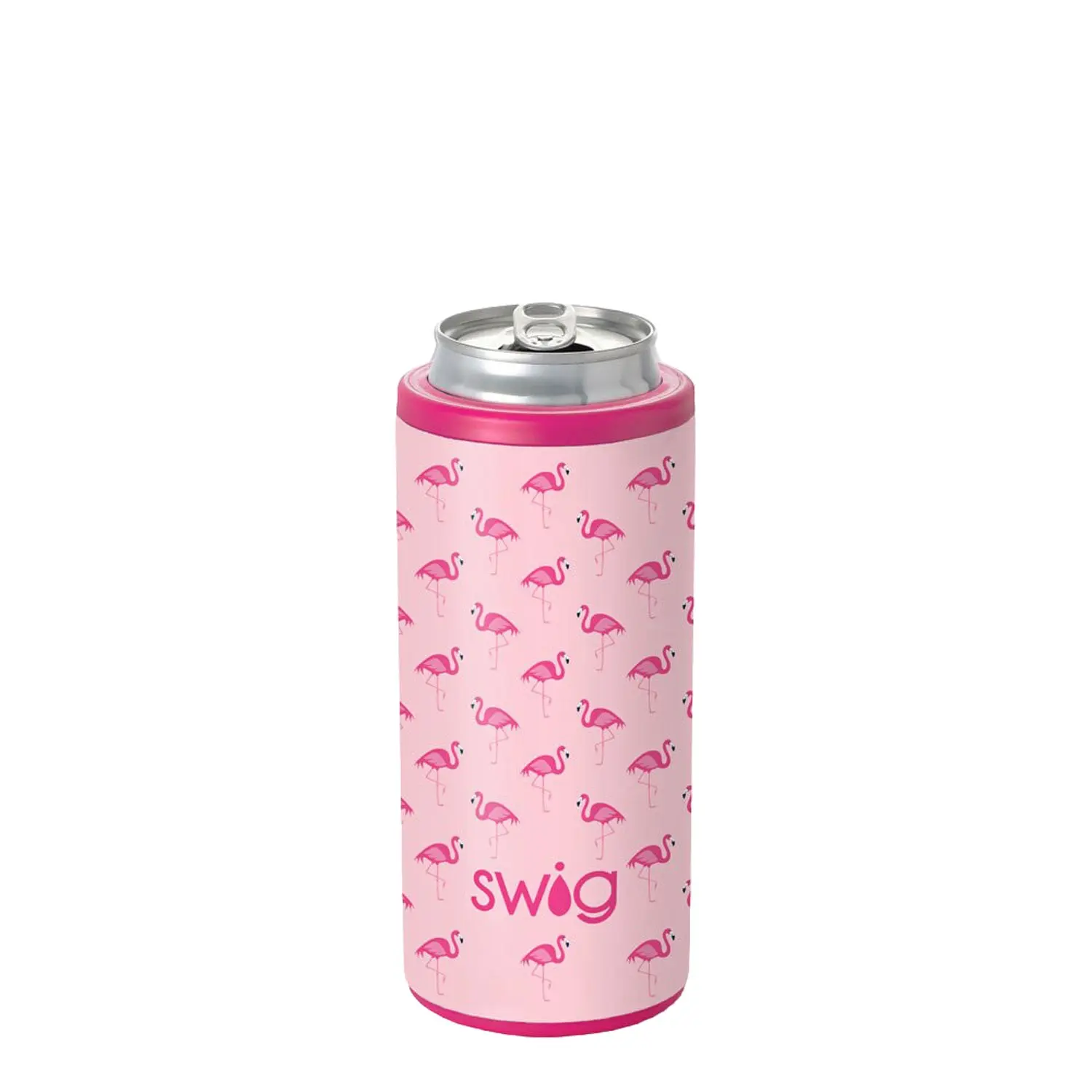 Swig Flamingos Skinny Can Cooler 12oz (Each)