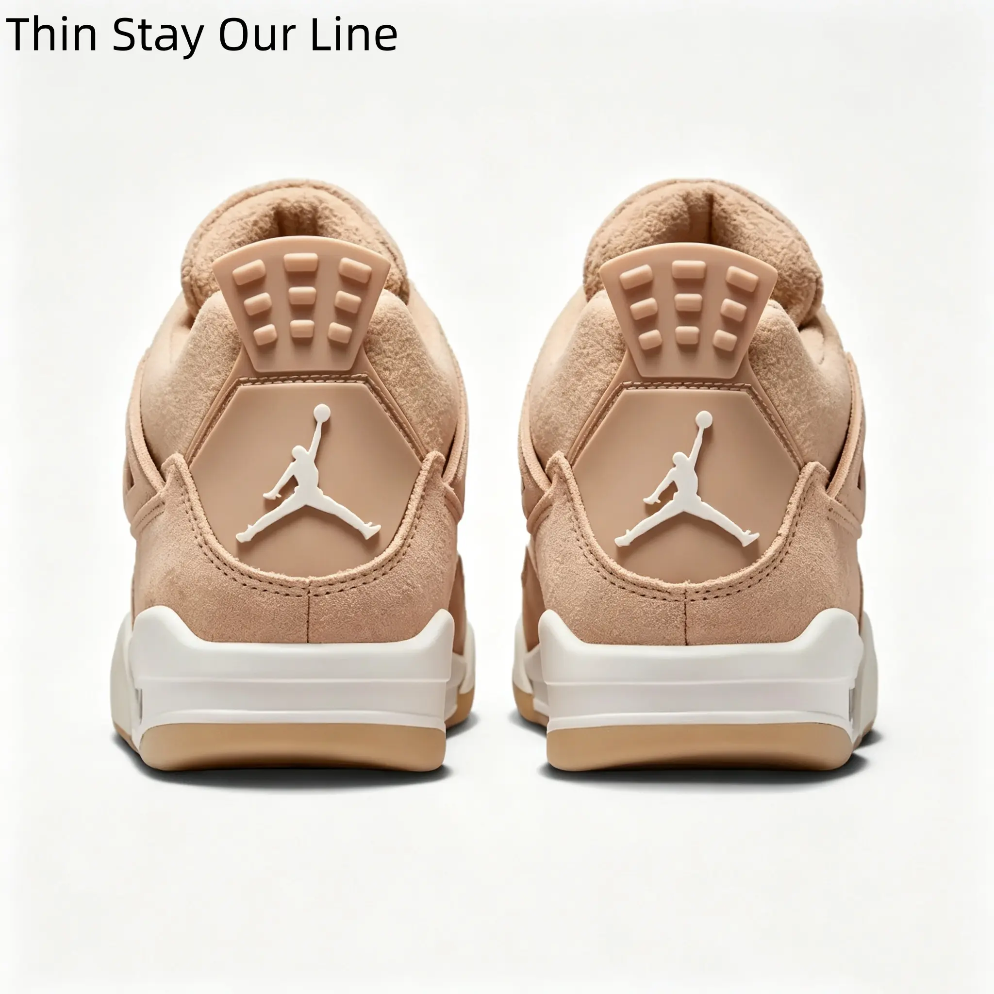 Nude Beige Suede High Top Street Sneakers Vintage Gum Bottom Shock Absorb Fashion Casual Trainers For Adults