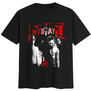 Vtg Mudvayne Band Music Lover Cotton Unisex Black Sweatshirt, Music Hip Hop Men's T-Shirt, Heavy Cotton Gift For Fan