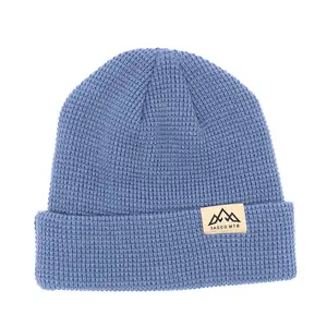 Dawn Patrol Cuffed Waffle Beanie - Slate
