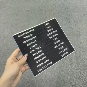 Magnetic Toolbox Labels Set, Strong Magnet & Easy-Read Printing, Organize Steel Tool Box Drawers, Fashionable Toolbox Stickers, Supplies, Measuring Tools, Power Tools, Specialty Tools, Hammers, Sockets, Wrenches