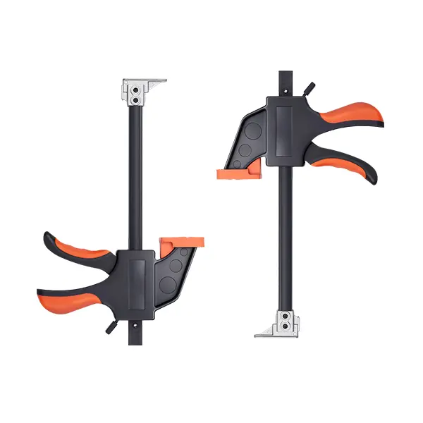 Imbot Bar Clamps Quick-Grip Clamps with Flexible Spreader for One-Handed Ratchet Operation in Woodworking Tasks