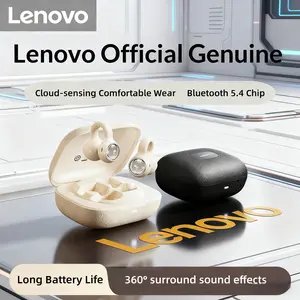 Lenovo Ea430 Clip on Bluetooth-compatible Wireless Earphones, Lightweight Pressure Free Design, Noise Cancellation, 3D Stereo, Bluetooth-compatible 5.4 Low Latency