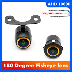 Backup Camera for Cars,Universal AHD 1080P Fisheye CCD Waterproof Wide View Angle Rear/Front View Back up Camera for HD Night Vision for Car Parking Assist Camera Reversing Parking Three Control Line