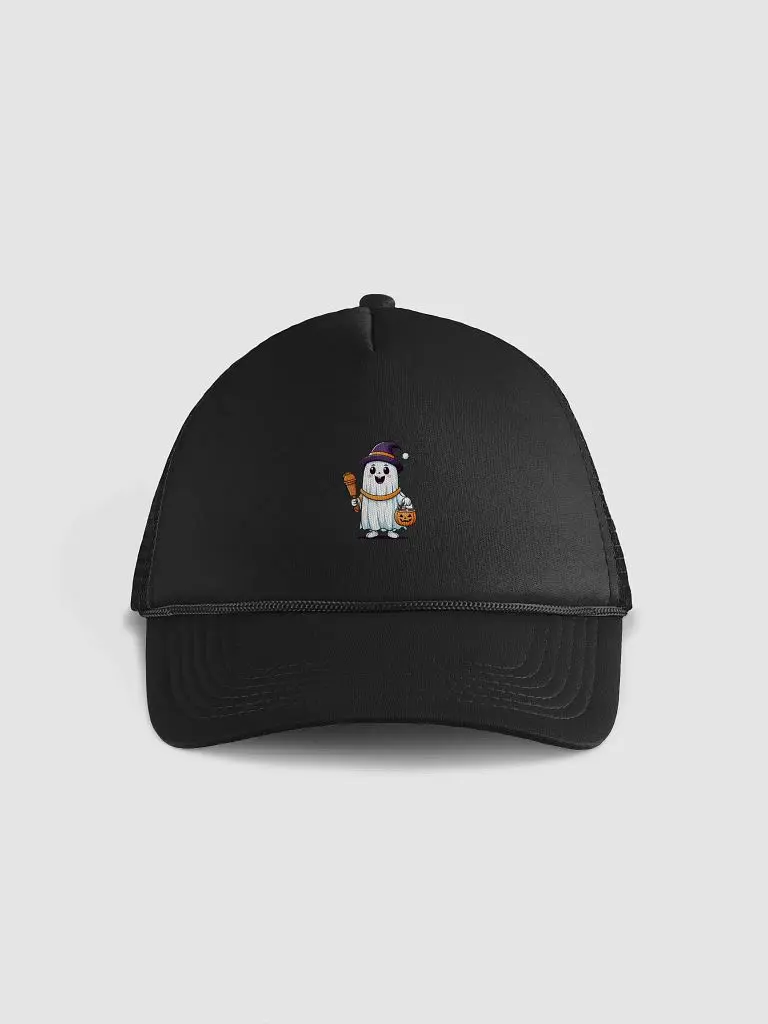 Spooky Ghost Pumpkin Basket Hat