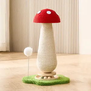Cat Scratching Board Sisal Cat Scratching Post Cat Climbing Frame Integrated Durable Non-Shedding Vertical Claw Sharpener Carrot Cat Toy