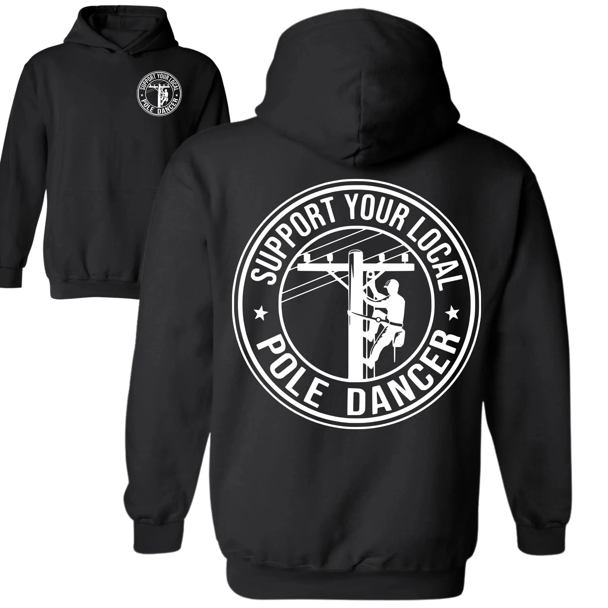 Lineman Hoodie, Journeyman Lineman Hoodie, Lineman Sweatshirt, Lineman Clothing, Lineman Shirt, Union Lineman Funny Powerline Technician Tee