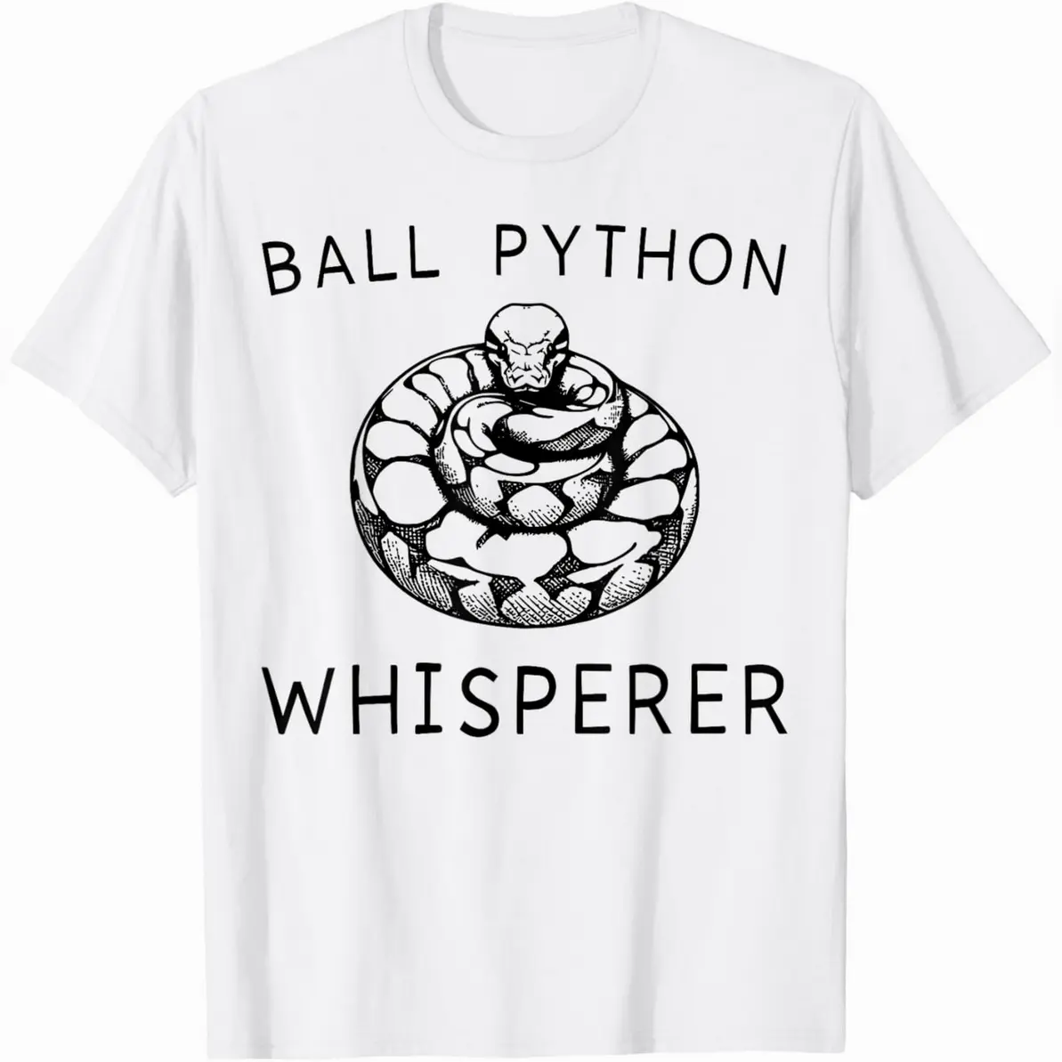 Royal Python Albino Snake Tank Habitat Ball Python T-Shirt Casual Unisex Tee