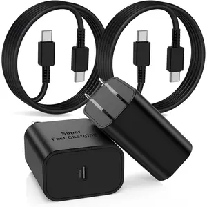 Super Fast Type C Charger 45W, USB C to C Wall Charging Block Plug and 6Ft Long Android Type C Phone Charger Cable Cord for Samsung Galaxy S24/S23 Ultra/S23+/S22/S22 Ultra/S22 Plus/S21/Note 20/Note10