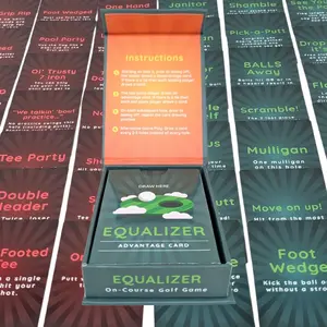 Equalizer Plus: On-Course Golf Card Game - Entertaining Interactive Fun Game for Every Hole, Skill-Level Equalizing Cards - Ideal for Golfers of All Skill Levels - Perfect for Bachelor Party, Friends & Family Gathering Fun