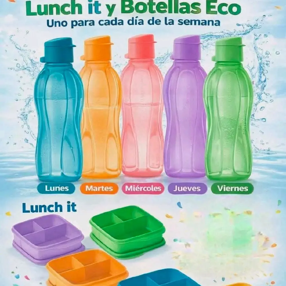 Tupperware Eco Bottle Set plus Lunch-It set Tupperware Eco Bottle Set plus Lunch-It set