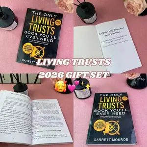 2026 Living Trust Notebook Gift Set | Premium Estate Planning Organizer & Wealth Strategy Kit to Avoid Probate, Protect Heirs, and Secure Assets – Meaningful Future Protection Gift money savings book