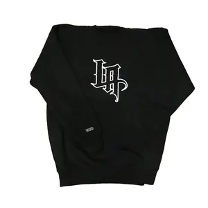 LA TIO P Embroidered Crewneck Sweatshirts - Heavy Fleece Crewneck, Soft Fabric, Versatile Fit, 60% Cotton 40% Polyester,