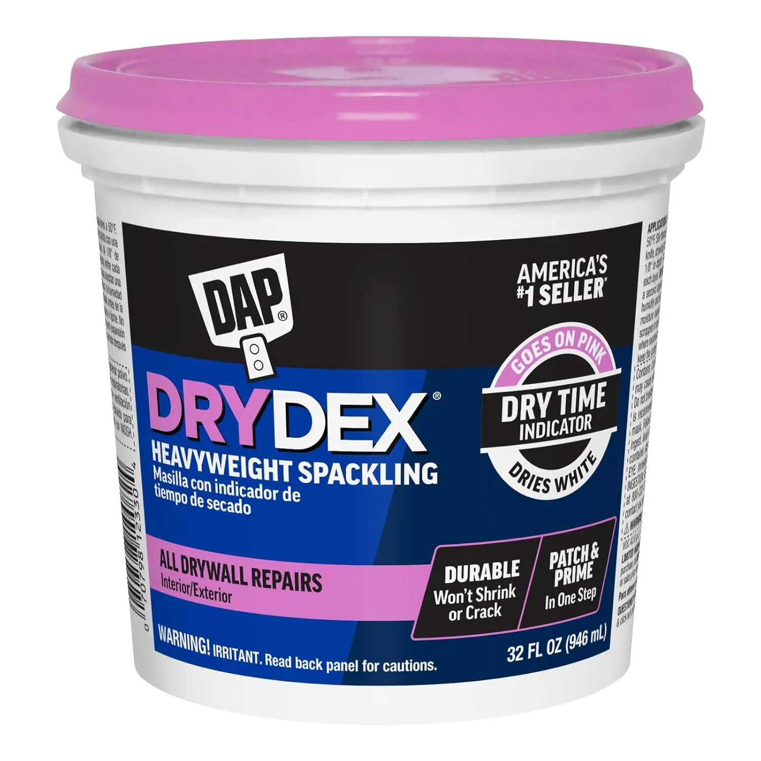 DAP DryDex Dry Time Indicator Spackling, Pink/White