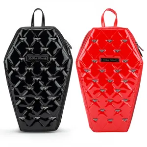 Bat Quilted Coffin Backpacks