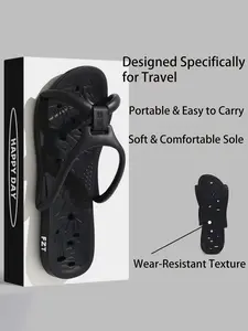 Women's Eva Travel Foldable Sandals, Soft Comfort Lightweight Summer Beach Shoes, Fashion Versatile Casual Footwear