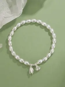 Elegant Lotus Design Bracelet for Women, Unique High-End Light Luxury Minimalist Style, Fashionable Versatile Jewelry Accessory