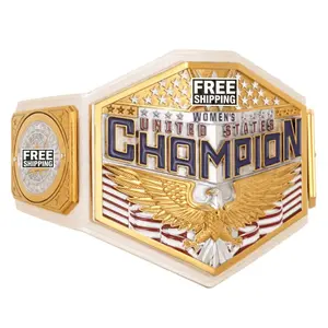 Women Curve United States New Adult Championship Title Belt Replica - 2mm Leather Straps  - Fan Gift World Wrestling