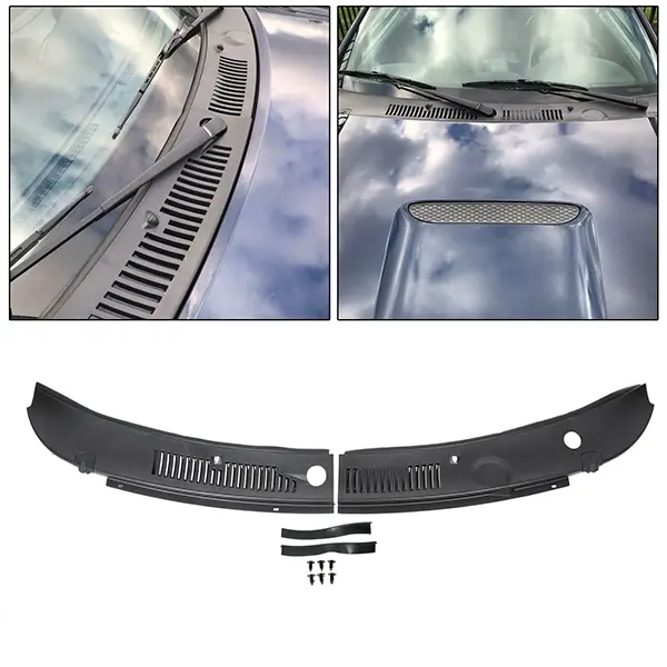Windshield Wiper Cowl Cover For 99-04 Ford Mustang IMPROVED Wiper Cowl Grille