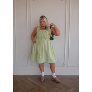 Waldorf Tweed Boucle Dress - Green