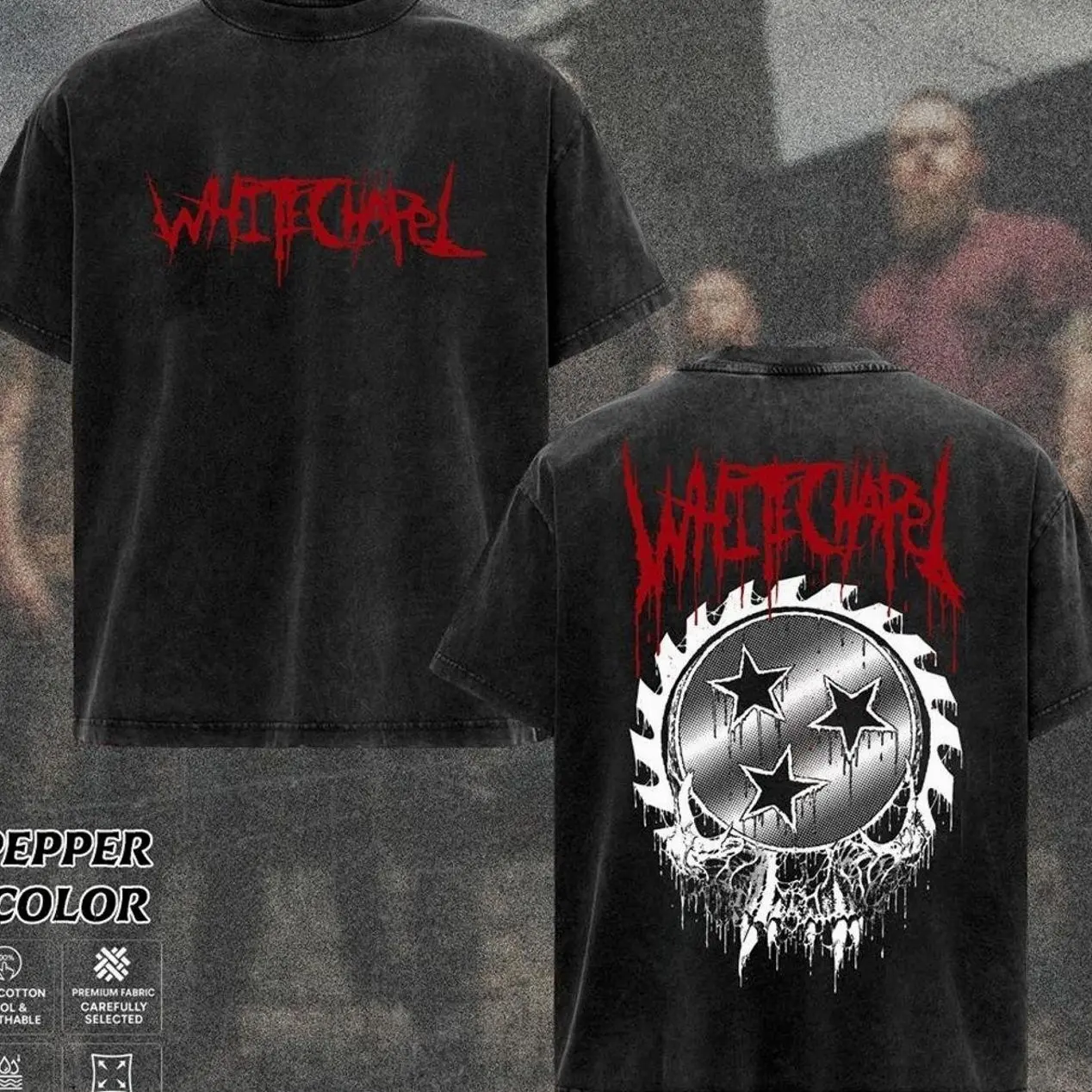 [COLLECTION] Whitechapel Band T-Shirt, Brutal Deathcore Graphic Tee, Dark Apocalyptic Metal Shirt, Heavy Gothic Chaos Aesthetic Merch, Gift for Fans, Unisex Merch for Men & Women  585