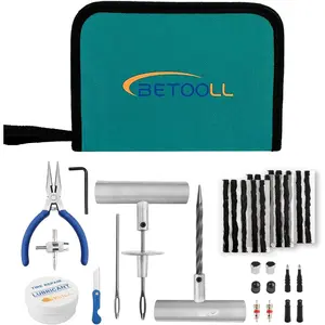 Tire Repair Kit, 35 count Professional Heavy Duty Universal  Flat Tire Repair Kit to Fix Punctures, for  , , Golf Cart, ATV, Tractor, ARB, RV, SUV, Trailer etc.