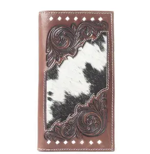 Blackhoof Handtooled Hairon Wallet in Midnight Smoke men's wallet by Myra