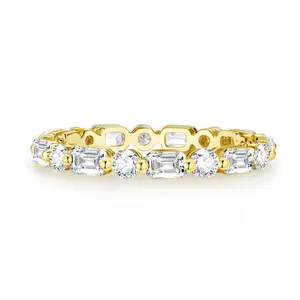 18K Mix cut/Multi cut Full Eternity Lab Grown Diamond 1.754cttw