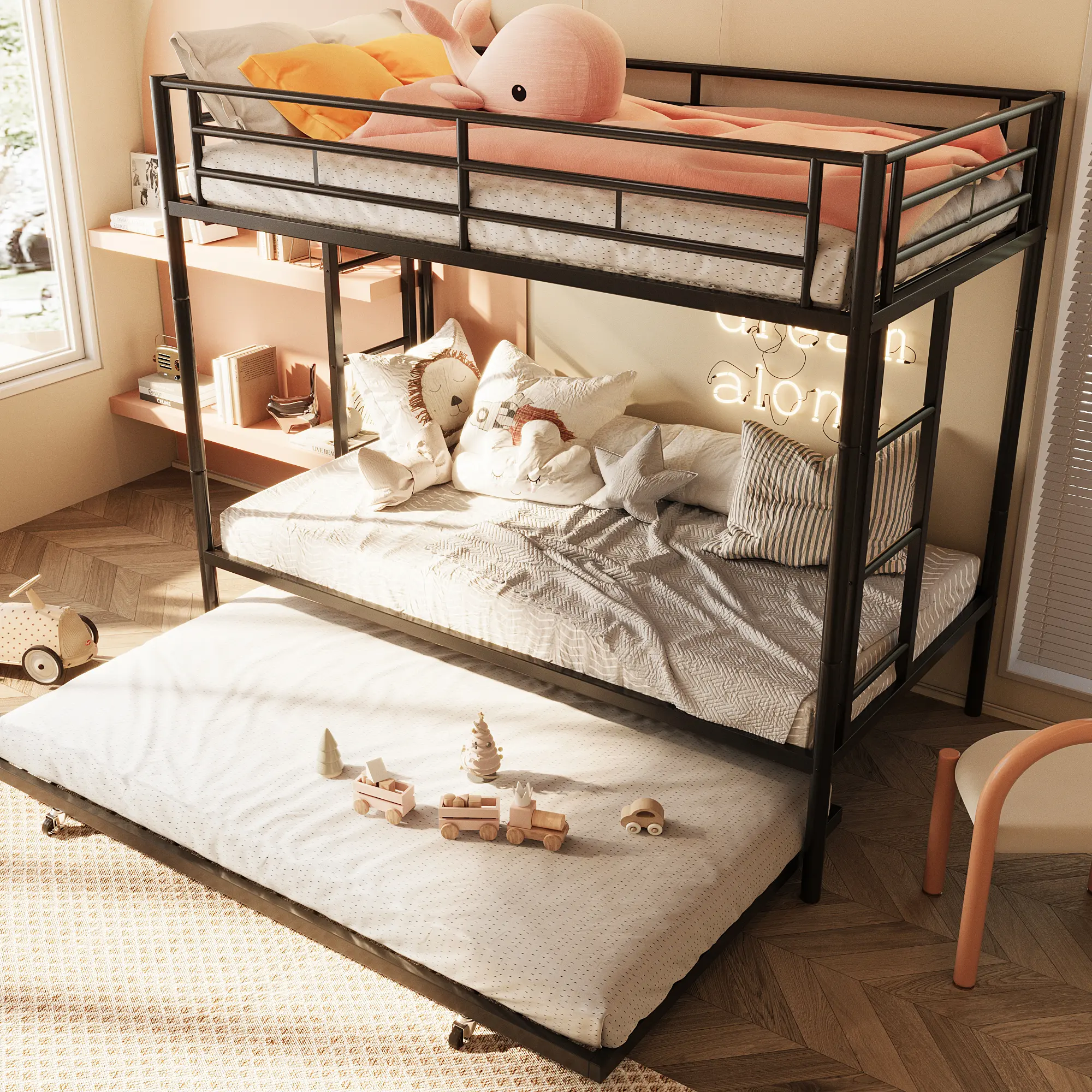 Bunk Trundle Bed A