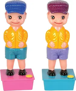 Squirt Wee Pee Boy, Set of 2 - 7.5" Peeing Boy Squirter Toys, Leak-Free Water Base, Gag Gift