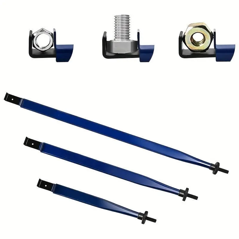 Extended clamping tool, multifunctional vise grip, wrench clamping tool, clamping tool for nuts/bolts/hoses/compressed gas pipelines, adjustable jaws, suitable for narrow space use, 3 different lengths, multi-directional applicability
