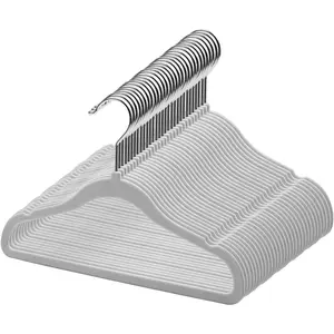 Children's velvet non-slip hangers, Rotatable clothes hanger, slim space-saving, 360° swivel hooks, for baby, toddler clothes - Everyday use - Suitable for closets, pants, skirts, coats. Multifunctional clothes hanger