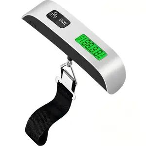 Portable Digital Scale, 110lb/50kg Handheld Electronic Scale with LCD Display, Compact Hanging Weight Scale for Packages, Fishing, Travel, Home and Outdoor Use