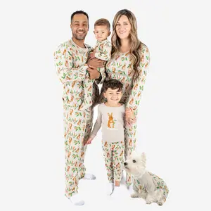Leveret Footed Cotton Easter Pajamas Rabbit 0-3 Month