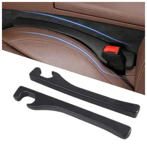 Car Seat Gap Filler Black PU Leather Interior Kits Easy Installation Leak-proof Plug Armrest Box Anti-drop Storage