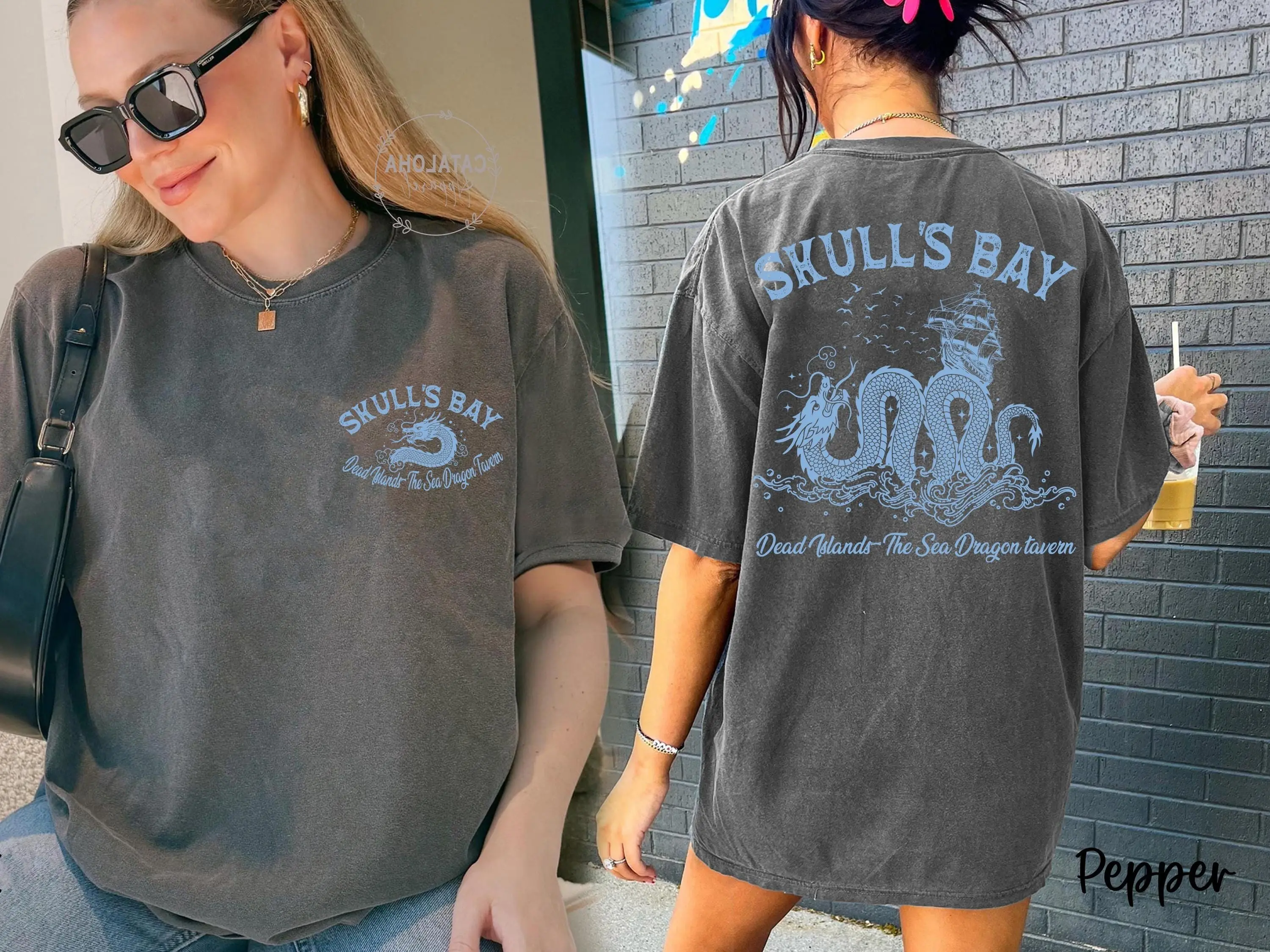 Skulls Bay T-Shirt, Comfort colors Throne of Glass, Terrasen shirt, TOG merch, Fantasy bookish shirt, Aelin, To whatever end, Fireheart tee