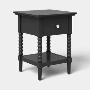 Traditional Kids' Nightstand Table Black - Pillowfort