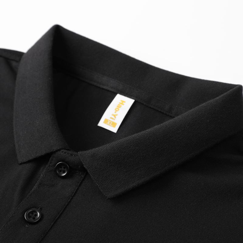 LIFE KEEPS MOVING Men's Striped Collar Polo Shirt Breathable Soft Regular Lapel Buttons Golf Outdoor Activity Top 5 Counts