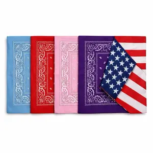 5pcs 100% Cotton Bandana Handkerchief Head Wrap Neck Gaiters Variety 21x21 Inches Face Cover Unisex Versatile Accessory for All Occasions