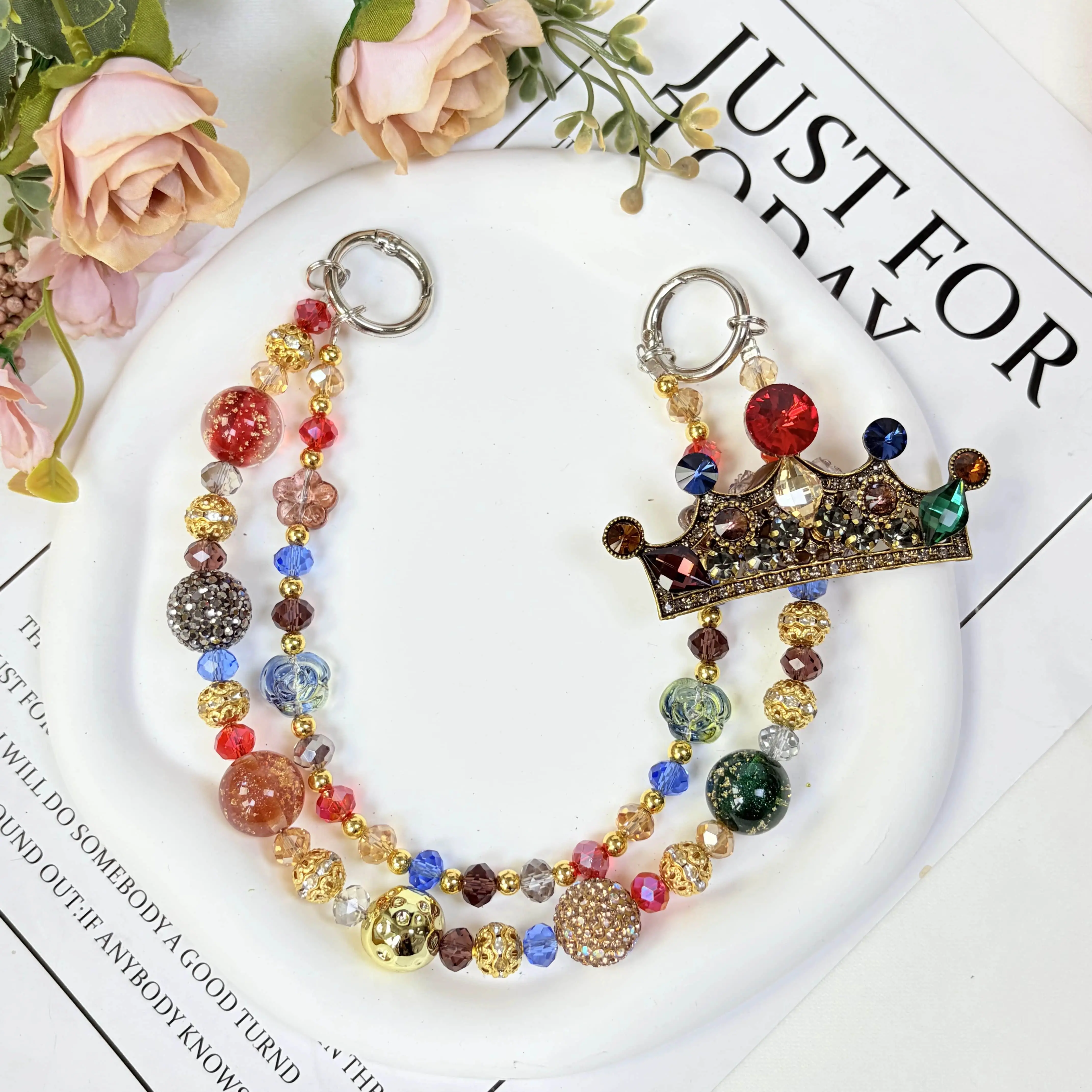 Crown Style Bag Charm,Delicate Handbag Pendant Accessory for Women, Detachable Bag Charm,Pretty Holiday Gift,Ideal Birthday Gift for Girls & Women,Summervibes