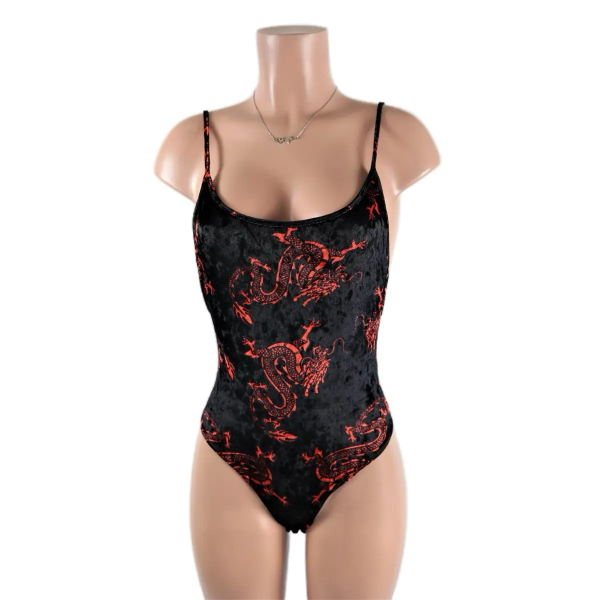 Velvet Dragon bodySuit Womenswear Comfortable Spandex